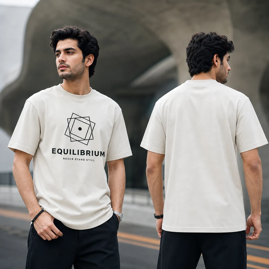 Never Stand Still Controlled Motion T-shirt — on-model front and back view