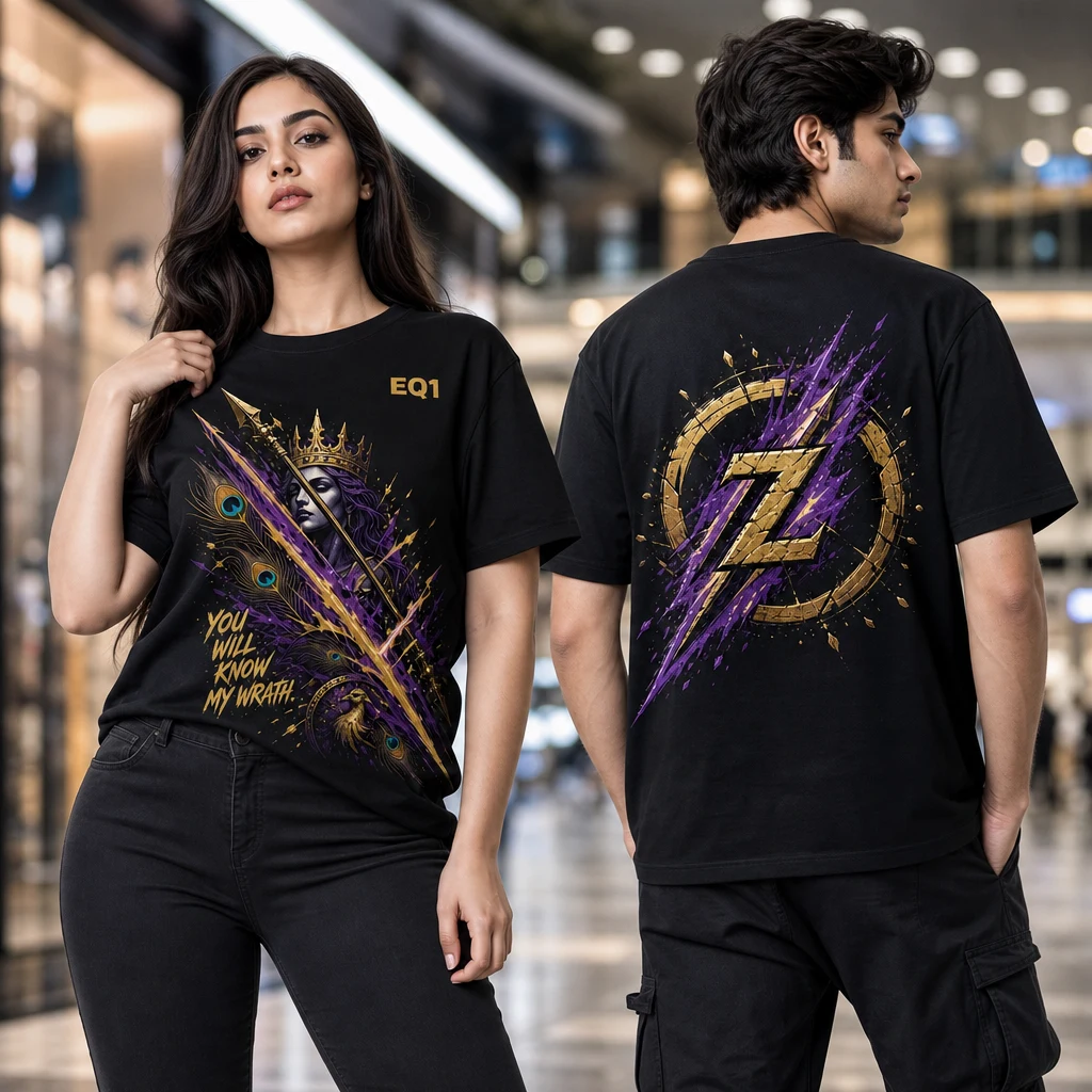 Hera Impact Slash T-shirt — on-model front and back view