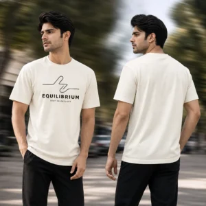 Stay Relentless Continuous Force T-shirt — on-model front and back view