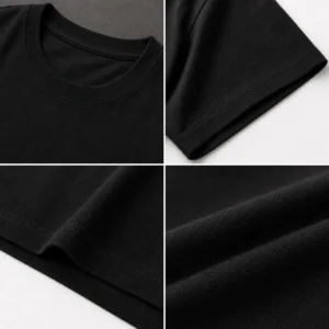 Lady Vintage Label T-shirt — fabric and construction detail