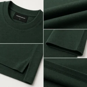 Break the Pattern Displaced Order T-shirt — fabric and construction detail
