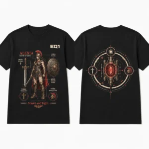 Alexia Technical Cutaway T-shirt — product front and back view