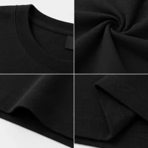 Kurapika Split Portrait T-shirt — fabric and construction detail