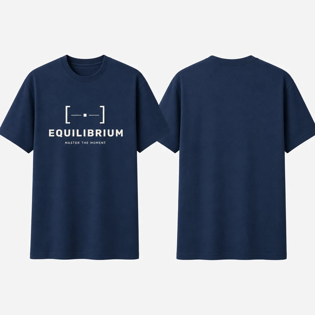 Master the Moment Held Interval T-shirt — product front and back view
