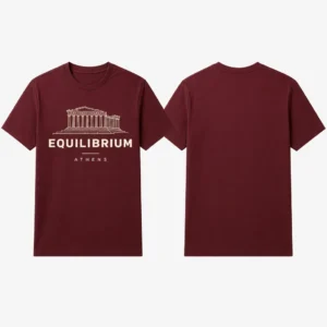 Athens Parthenon Order T-shirt — product front and back view