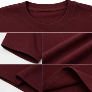 Lady Distressed Stamp T-shirt — fabric and construction detail