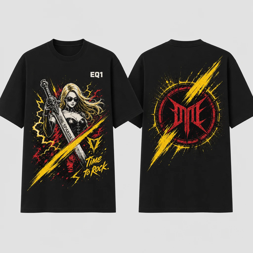 Trish Impact Slash T-shirt — product front and back view