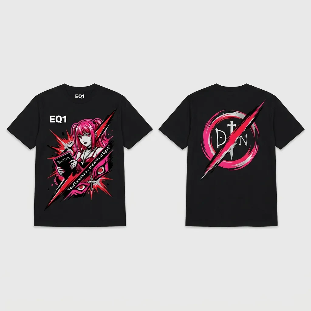Misa Amane Impact Slash T-shirt — product front and back view