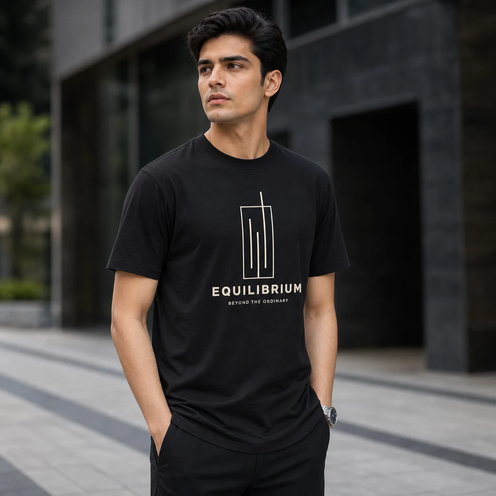 Beyond the Ordinary Outside Measure T-shirt — on-model front and back view