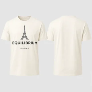 Paris Eiffel Axis T-shirt — product front and back view