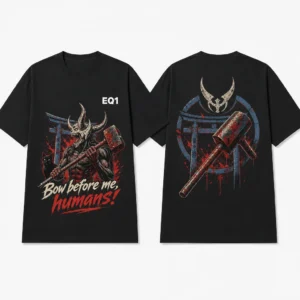 Power Environment Fragment T-shirt — product front and back view