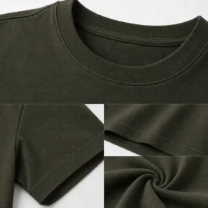 Common Orbit Shared Center T-shirt — fabric and construction detail