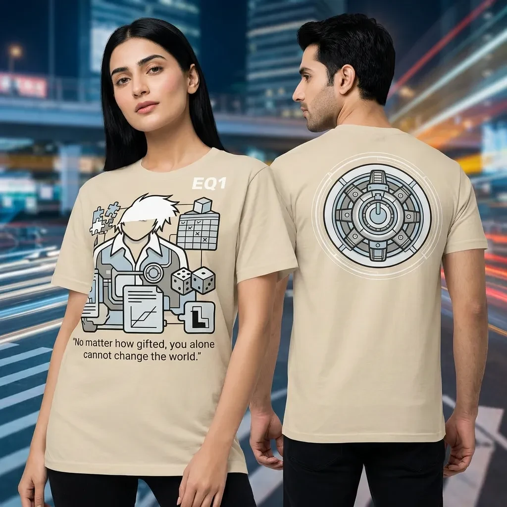 Near Technical Cutaway T-shirt — on-model front and back view