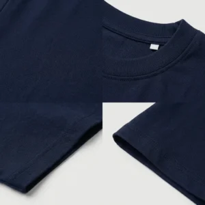 L Typography Tower T-shirt — fabric and construction detail