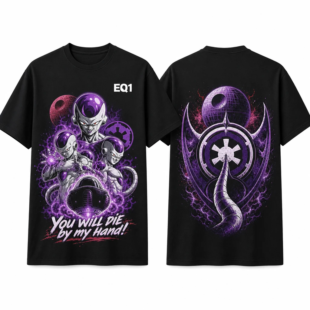 Frieza Collection Finale T-shirt — product front and back view