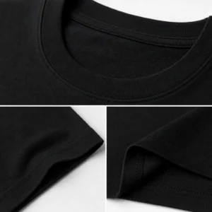 Okarun Emblem Grid T-shirt — fabric and construction detail