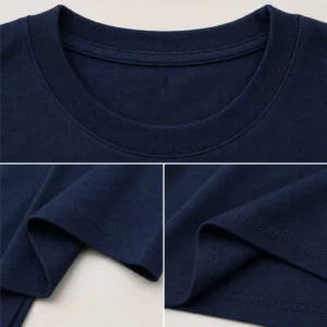 Katara Distressed Stamp T-shirt — fabric and construction detail