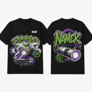 Piccolo Graffiti Burst T-shirt — product front and back view