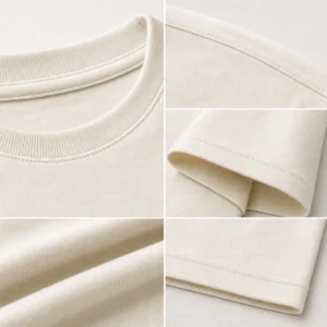 Paris Eiffel Axis T-shirt — fabric and construction detail