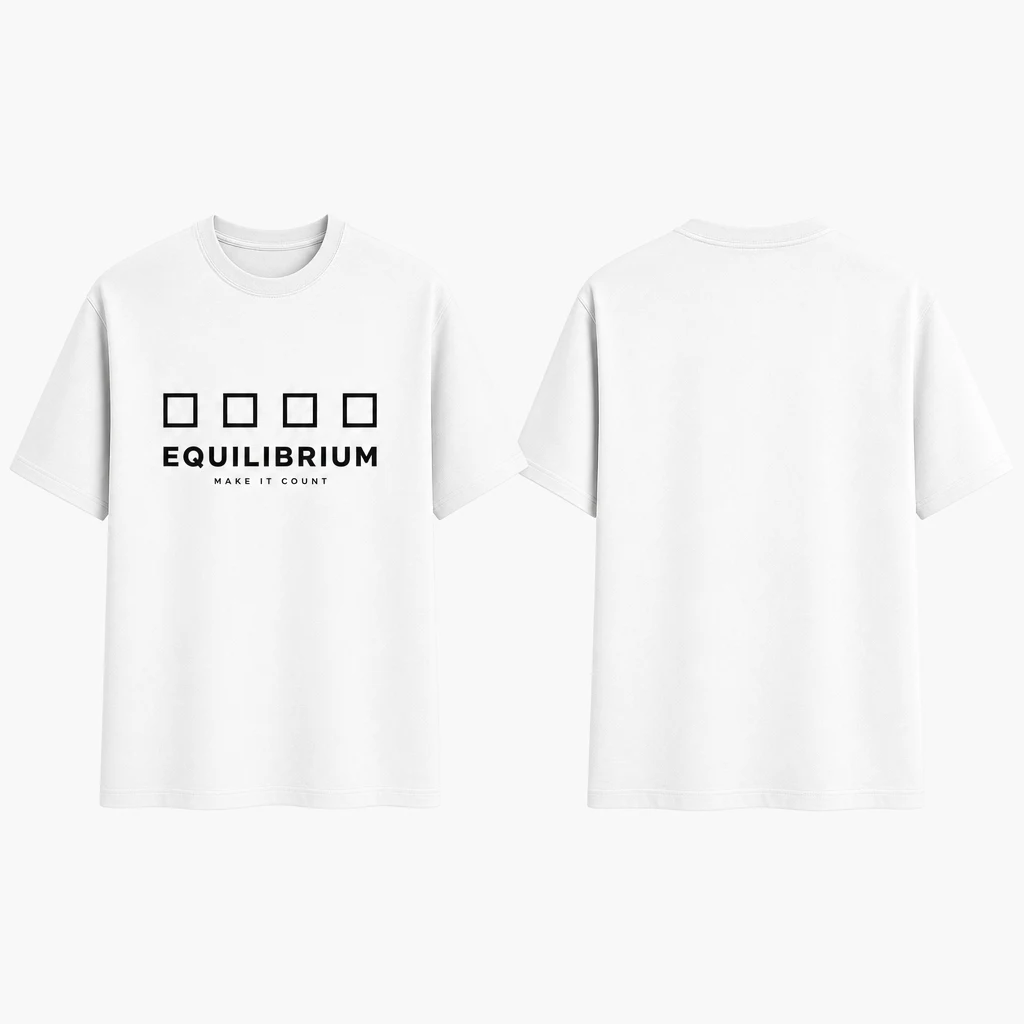 Make It Count Measured Sequence T-shirt — product front and back view