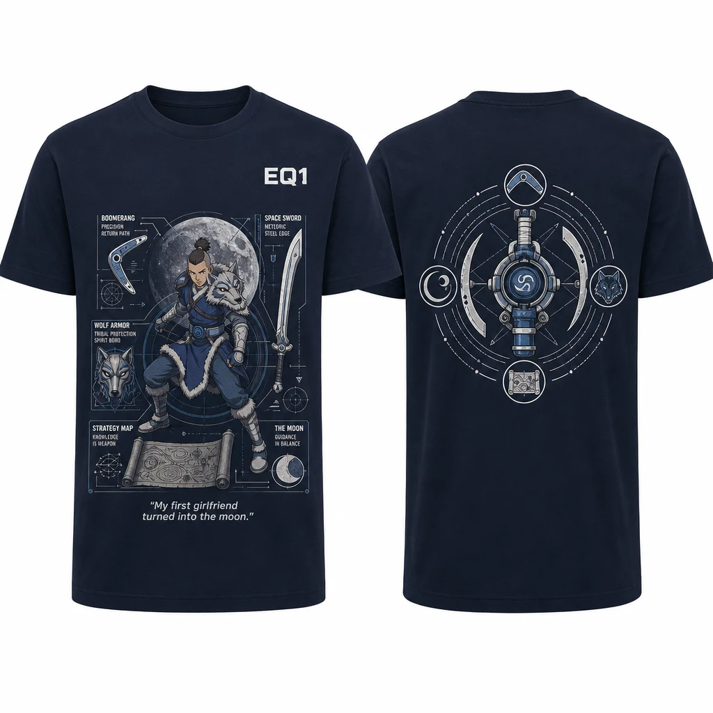 Sokka Technical Cutaway T-shirt — product front and back view