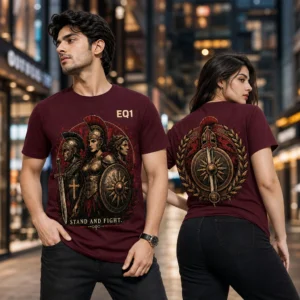 Alexia Collection Finale T-shirt — on-model front and back view
