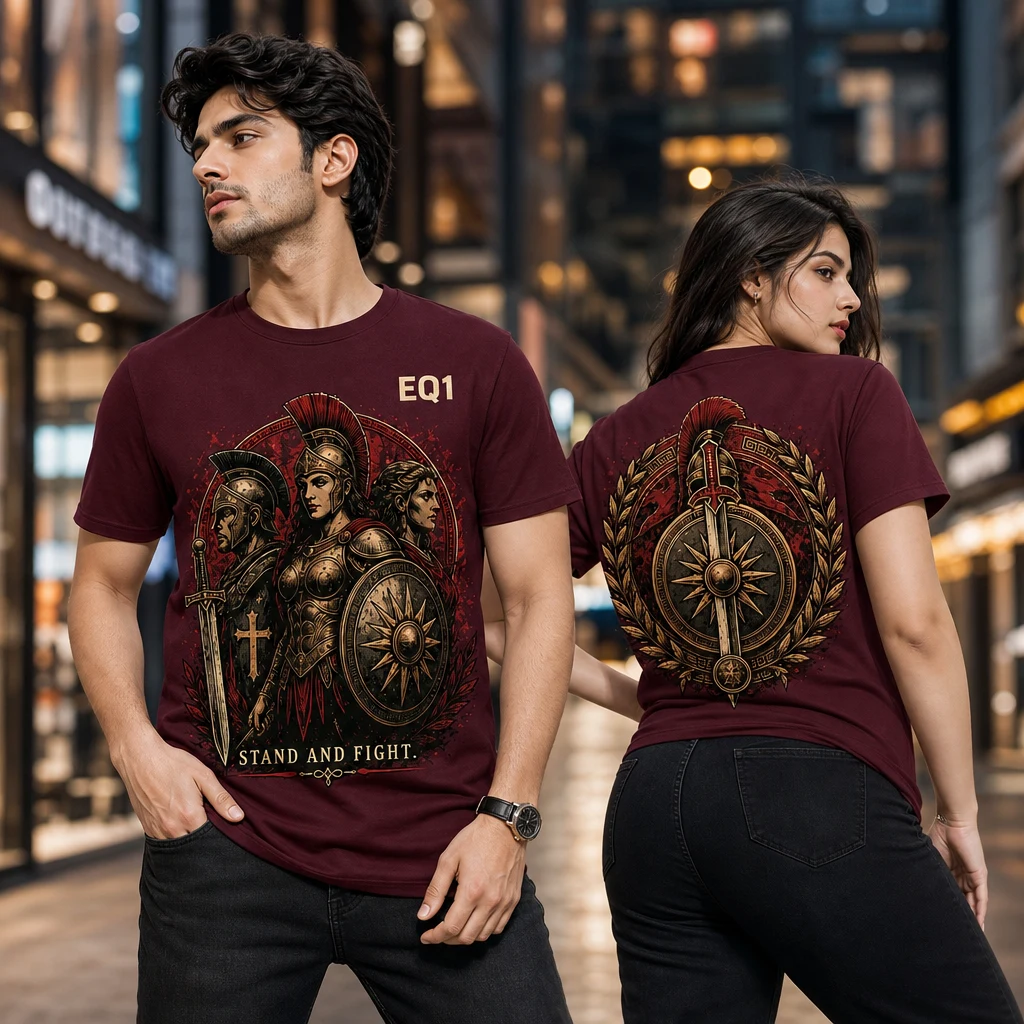 Alexia Collection Finale T-shirt — on-model front and back view