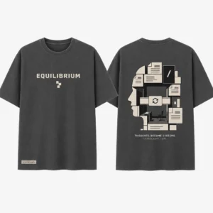 Shared Mindspace Block Intelligence T-shirt — product front and back view