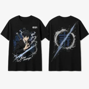 Aki Hayakawa Impact Slash T-shirt — product front and back view