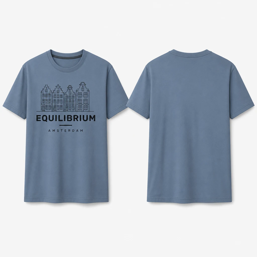 Amsterdam Canal Gables T-shirt — product front and back view
