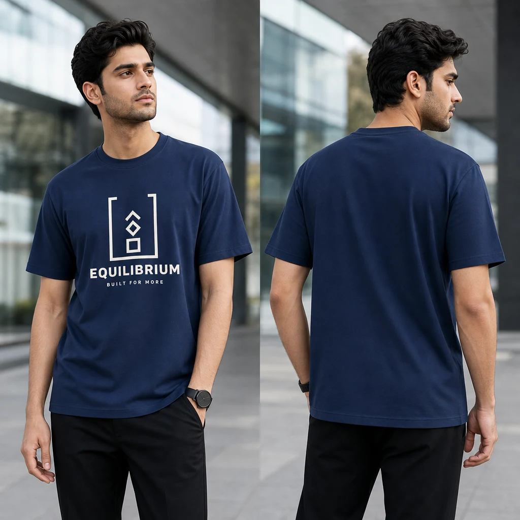 Built for More Open Capacity T-shirt — on-model front and back view