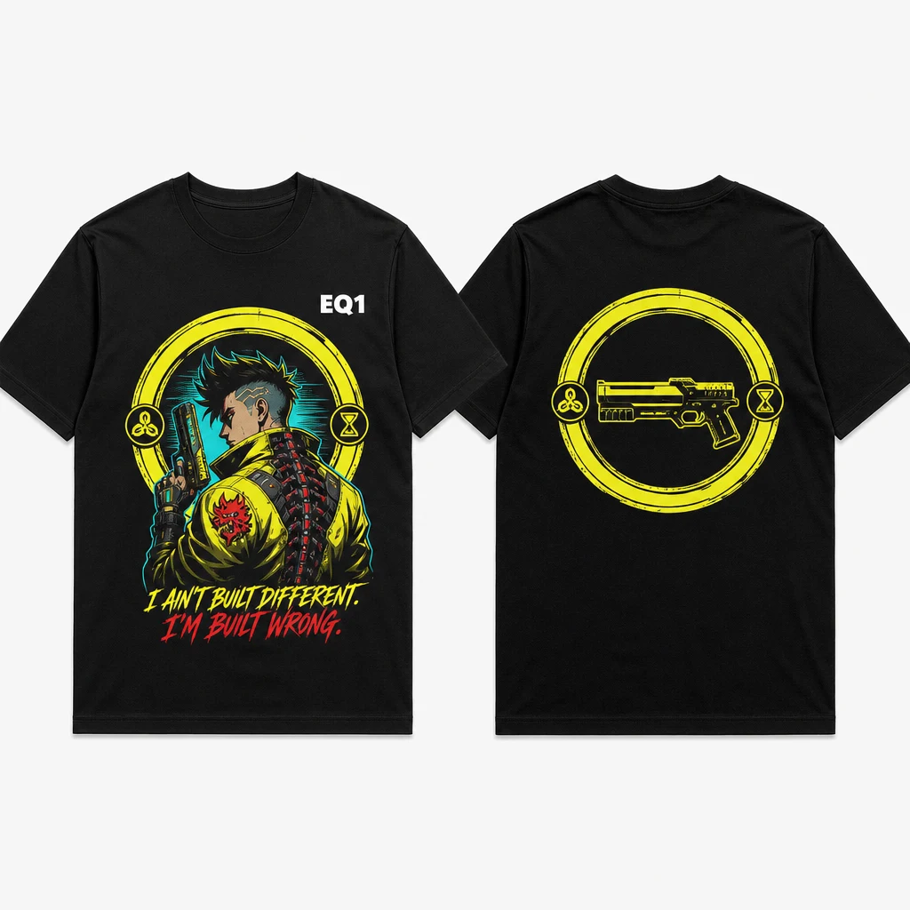 David Martinez Elemental Halo T-shirt — product front and back view