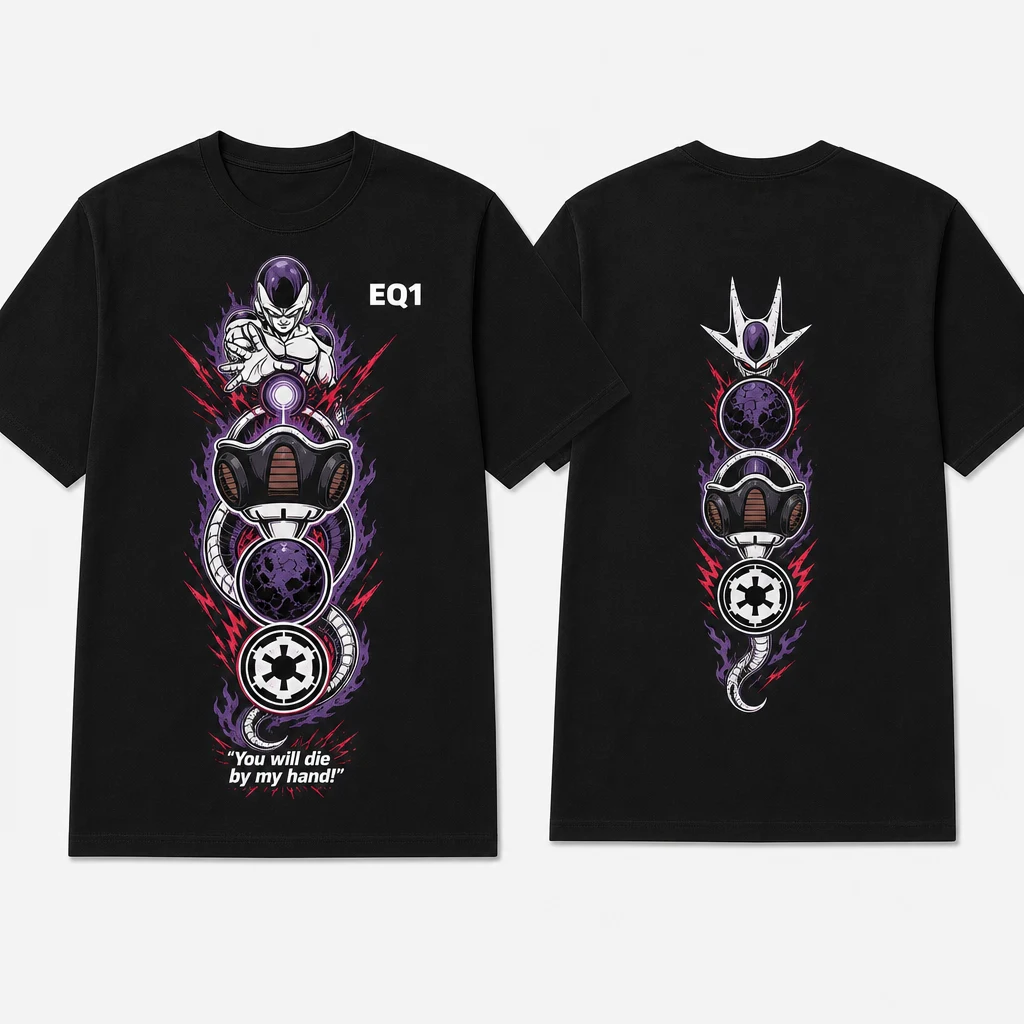 Frieza Symbol Totem T-shirt — product front and back view