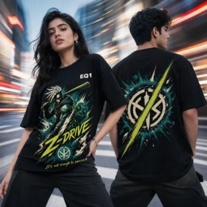 Ekko Impact Slash T-shirt — on-model front and back view