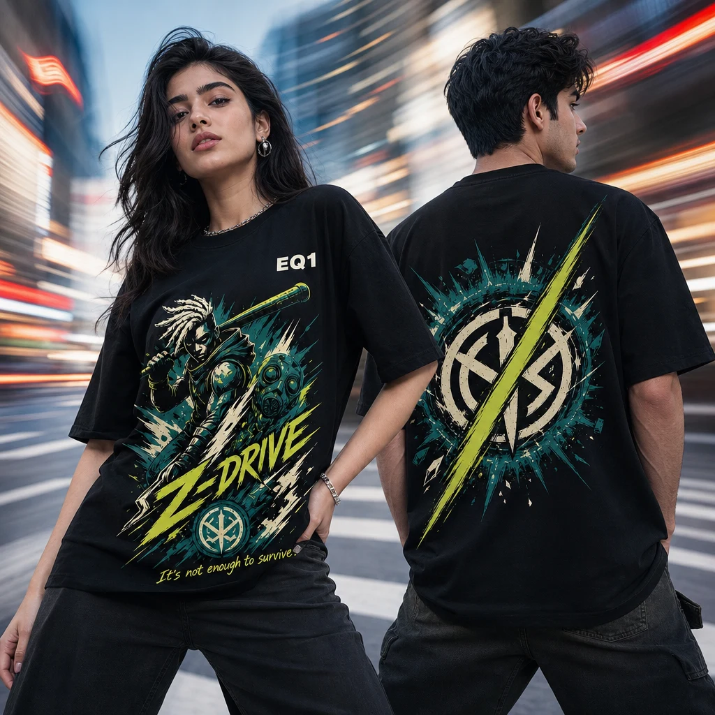 Ekko Impact Slash T-shirt — on-model front and back view