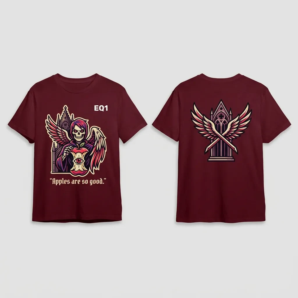 Ryuk Environment Fragment T-shirt — product front and back view