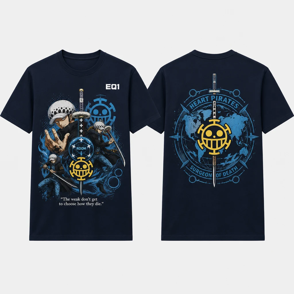 Trafalgar Law Collection Finale T-shirt — product front and back view