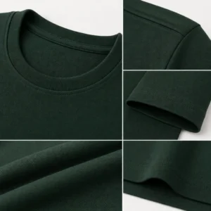 Prague Charles Bridge Rhythm T-shirt — fabric and construction detail