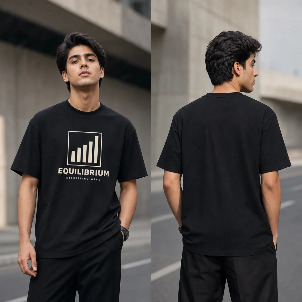 Discipline Wins State of Discipline T-shirt — on-model front and back view