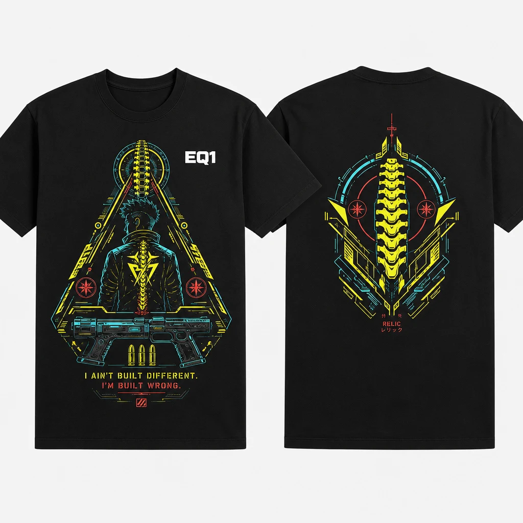 David Martinez Relic Shrine T-shirt — product front and back view