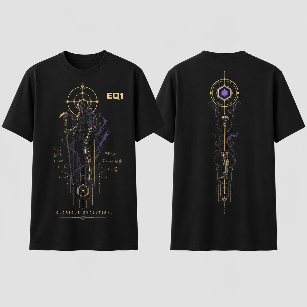 Viktor Symbol Totem T-shirt — product front and back view
