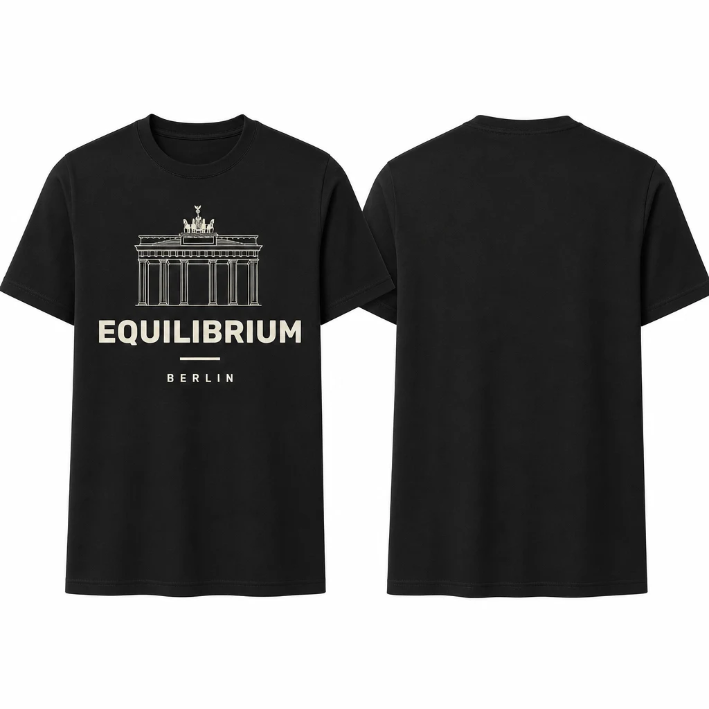 Berlin Brandenburg Frame T-shirt — product front and back view